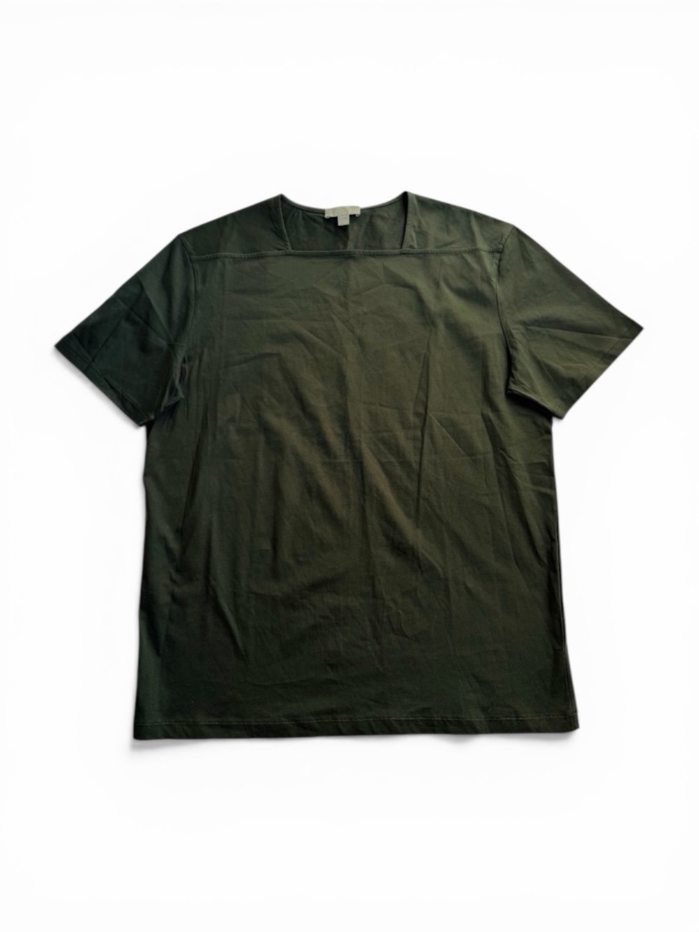 ★ COS Men’s Square Neck Elevated Basic Size L - Dark Green ★